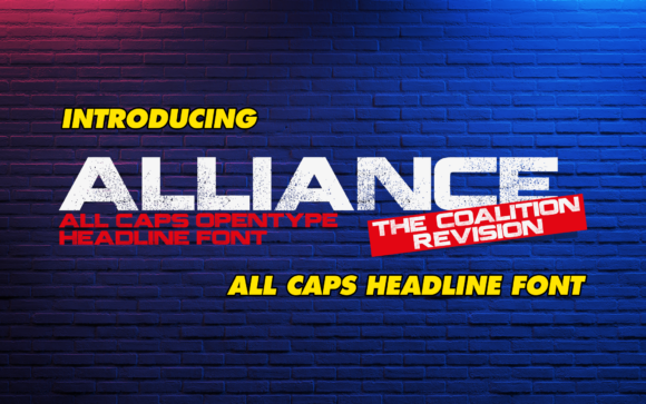 Alliance: A Bold Display Font for Online Brands