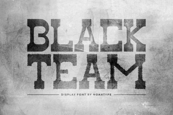 Black Team: A Distinctive Display Font for Editorial Impact