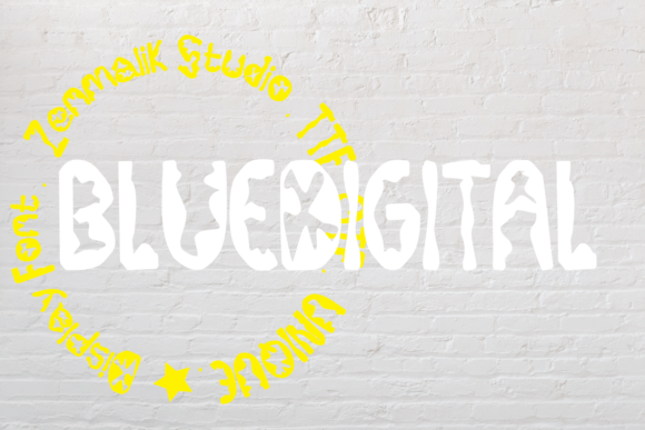 BlueDigital: A Crafting Font for Bold and Beautiful Projects