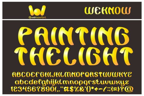 Painting the Light: A Display Font for Modern Marketing
