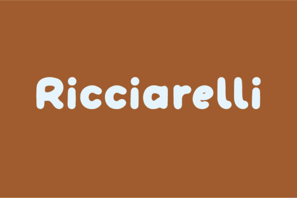 Ricciarelli: A Display Font Built for Digital Personality