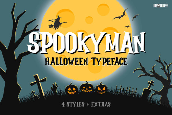 Spookyman: A Halloween Font for Branding with a Classic Horror Twist