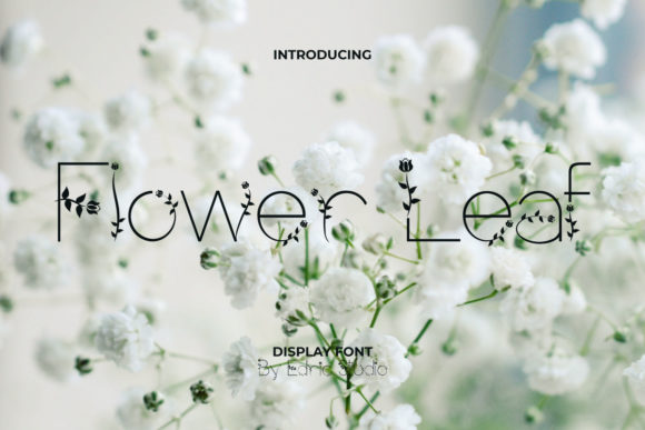 The Creative Charm of Flower Leaf Font