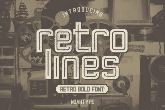Using Retro Lines as Your Display Font for Authentic Campaign Graphics