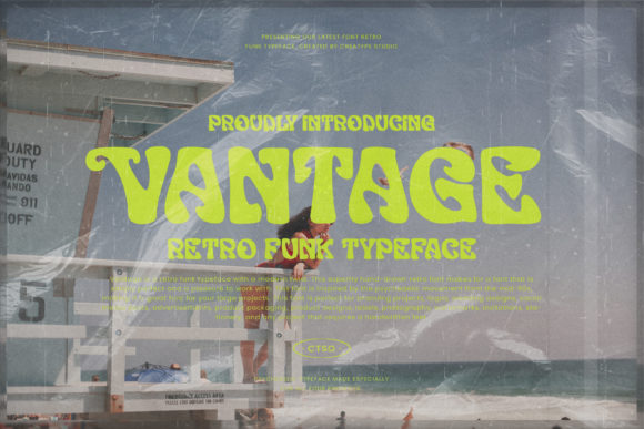 Vantage Retro Funk: A Display Font for Editorial Impact