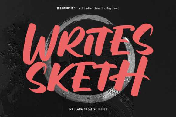 Writes Sketh: A Display Font for Editorial Mood & Identity